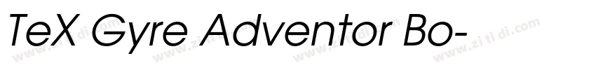 TeX Gyre Adventor Bo字体转换
